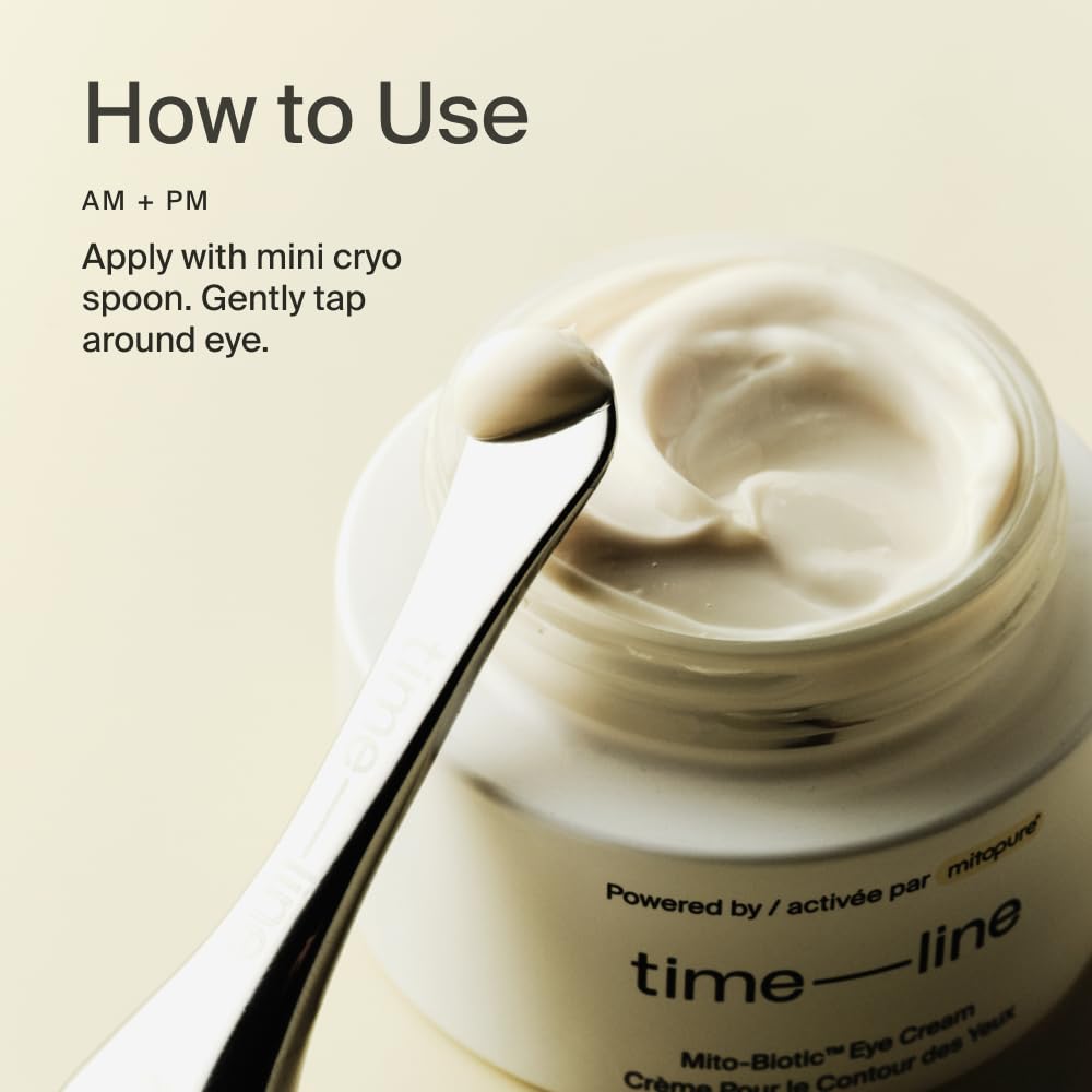 Timeline Mitopure™ - The Eye Cream Anti-Aging Cream for Wrinkles, Dark Circles & Under Eye Bags with Urolithin A & Niacinamide - .67 Fl Oz