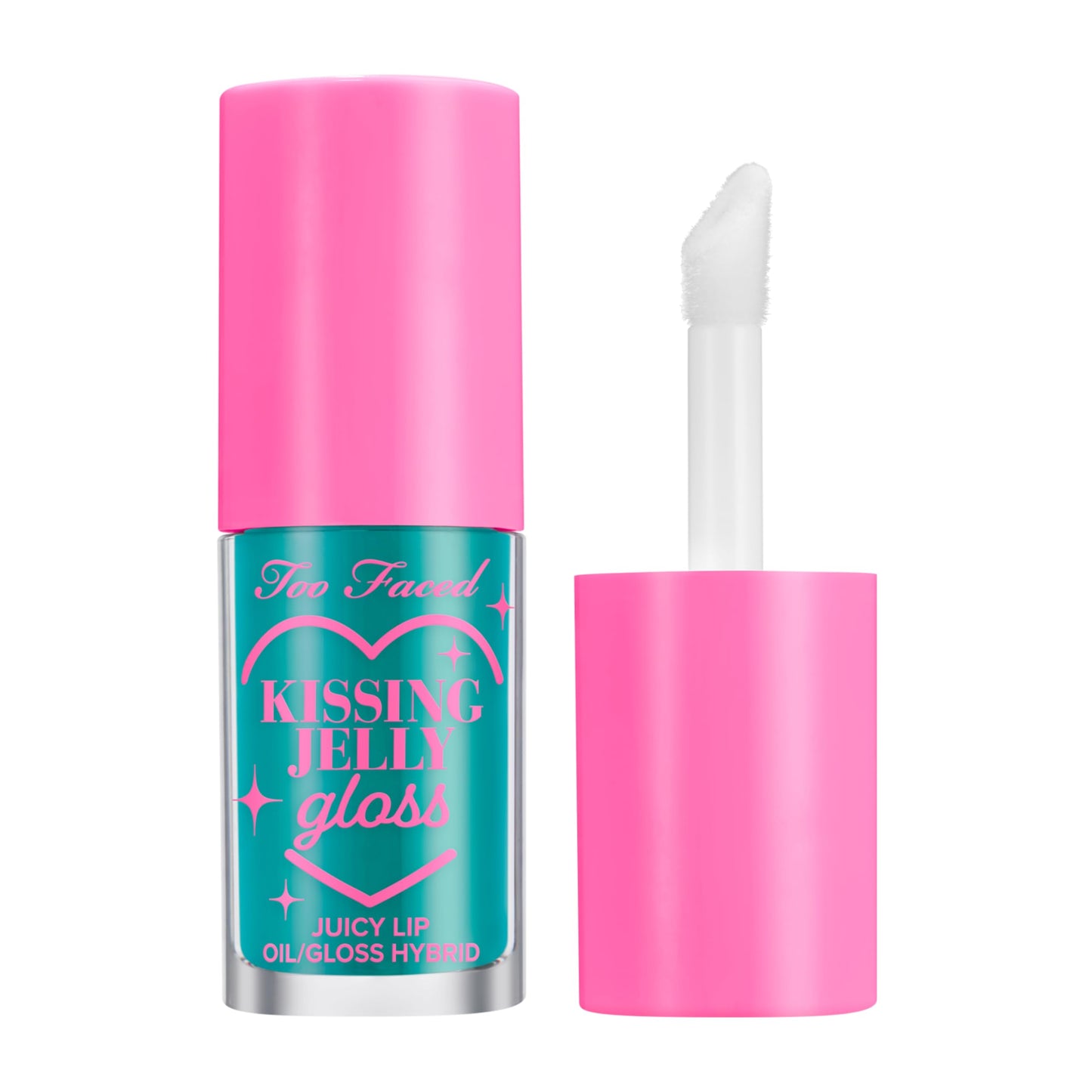 Too Faced Kissing Jelly Lip Oil + Gloss | Hydrating Lip Serum Treatment with Jojoba Oil for Instant Moisture and Glossy Shine