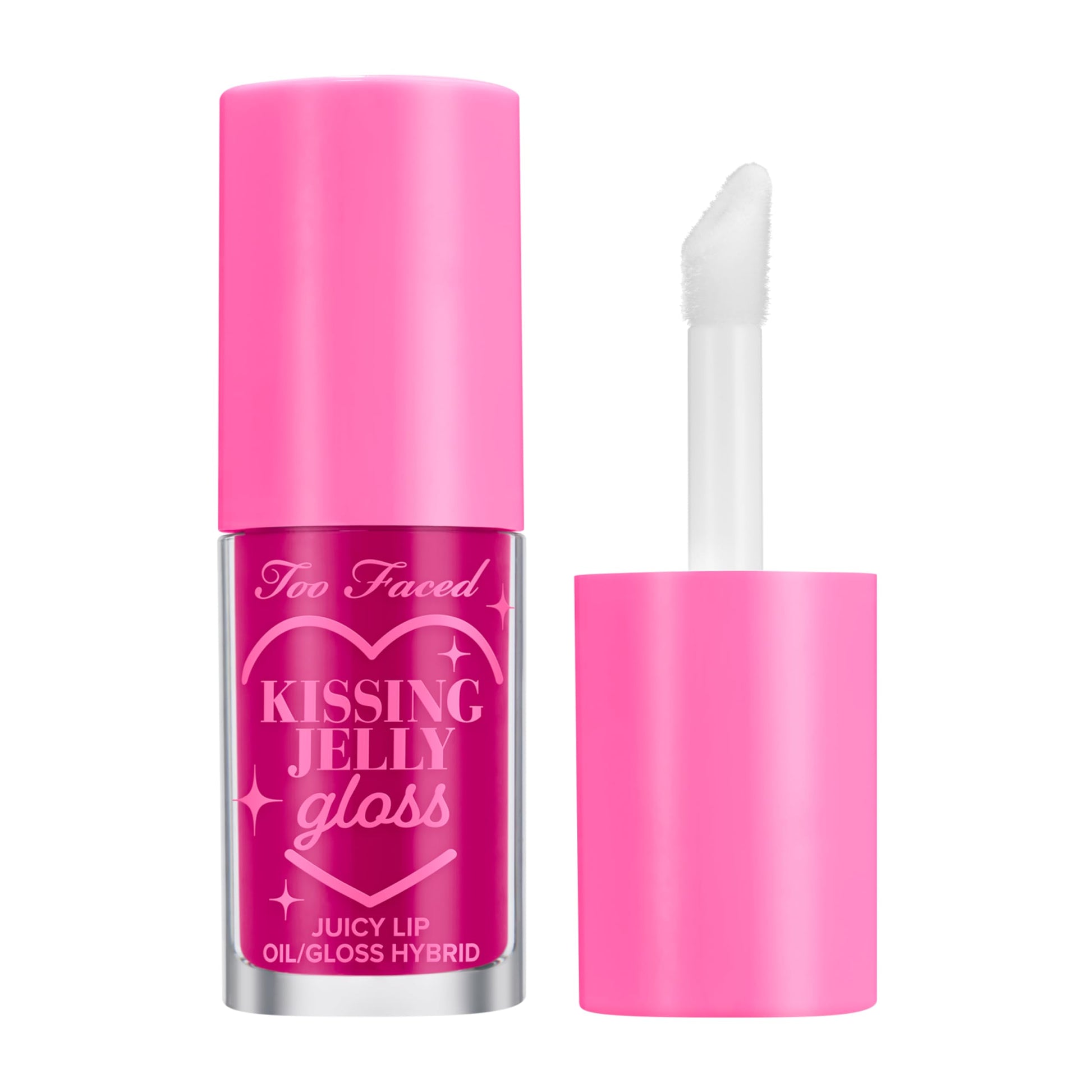 Too Faced Kissing Jelly Lip Oil + Gloss | Hydrating Lip Serum Treatment with Jojoba Oil for Instant Moisture and Glossy Shine