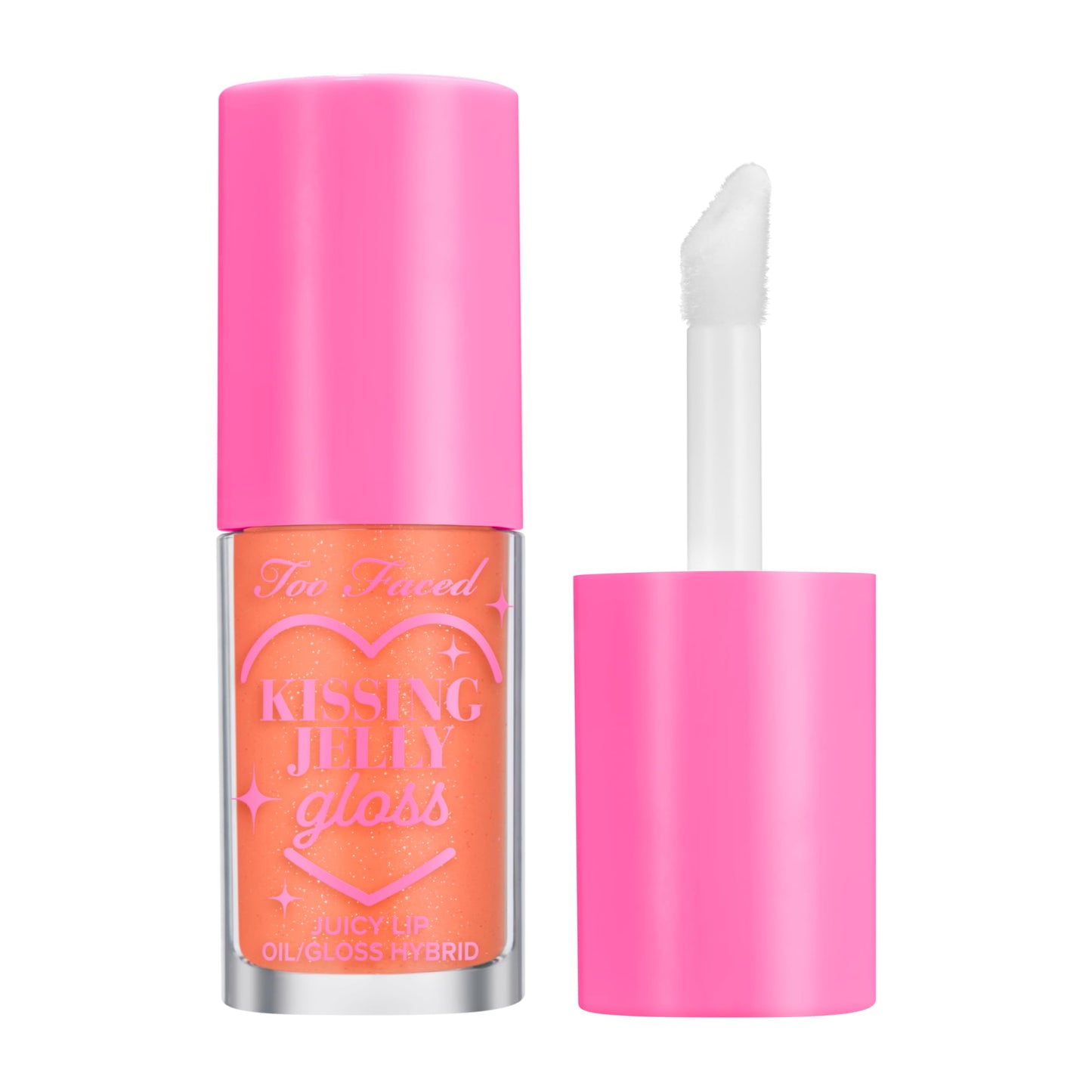 Too Faced Kissing Jelly Lip Oil + Gloss | Hydrating Lip Serum Treatment with Jojoba Oil for Instant Moisture and Glossy Shine