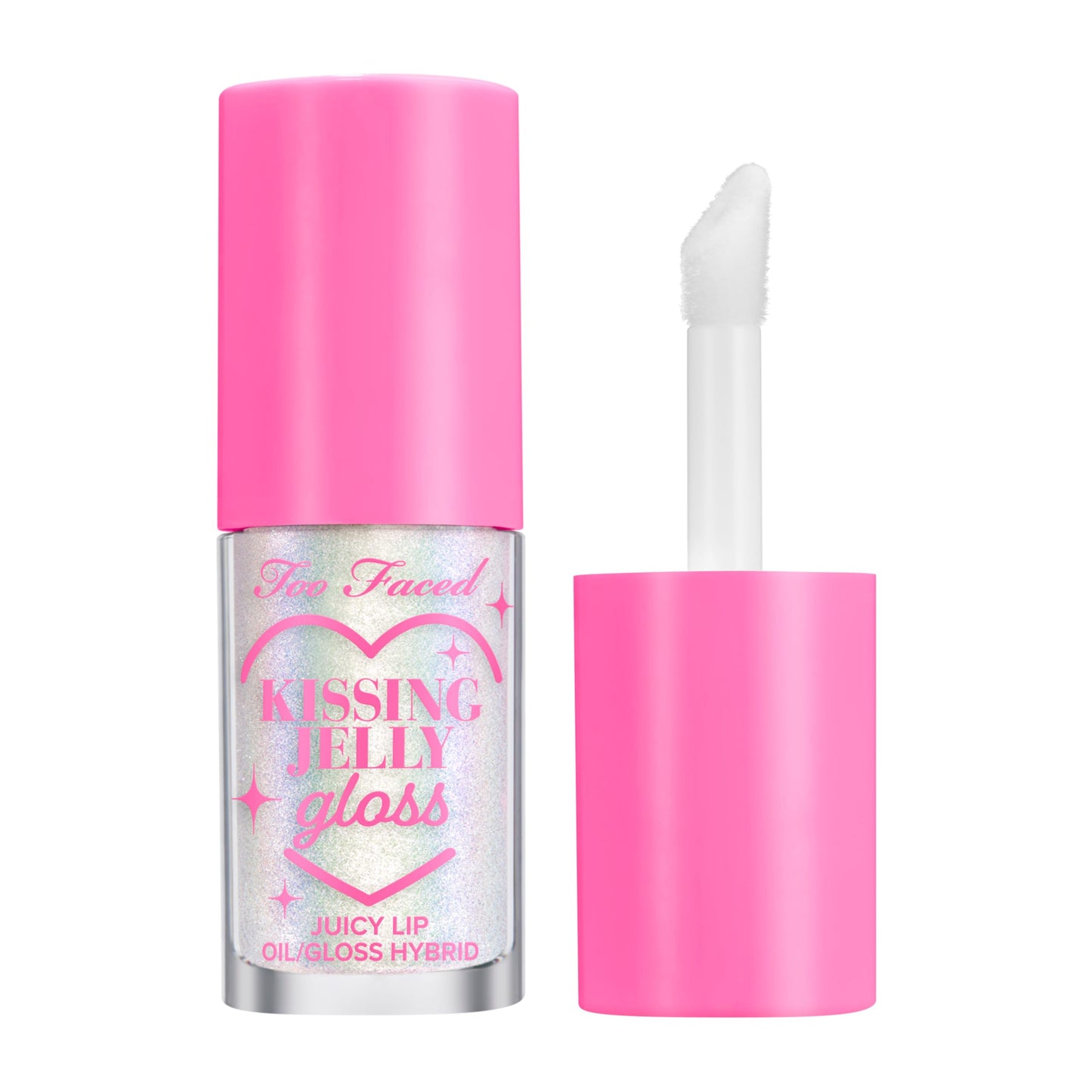 Too Faced Kissing Jelly Lip Oil + Gloss | Hydrating Lip Serum Treatment with Jojoba Oil for Instant Moisture and Glossy Shine