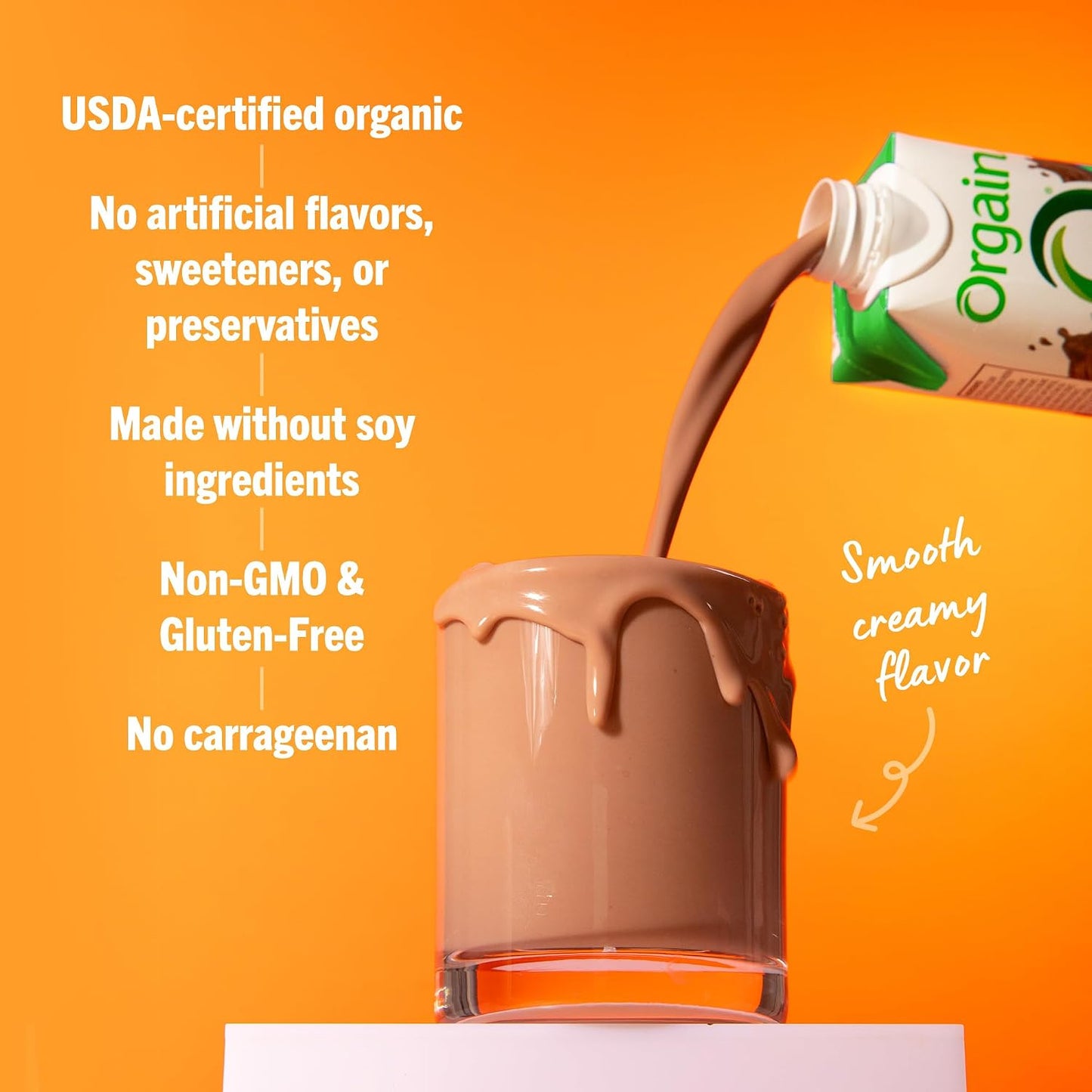 ORGAIN Organic Creamy Chocolate Fudge Shake 12 Pack, 11 FZ | Ready to drink grass-fed dairy protein, meal replacement, 20 vitamins & minerals, fruits & vegetables, non-GMO, gluten-free