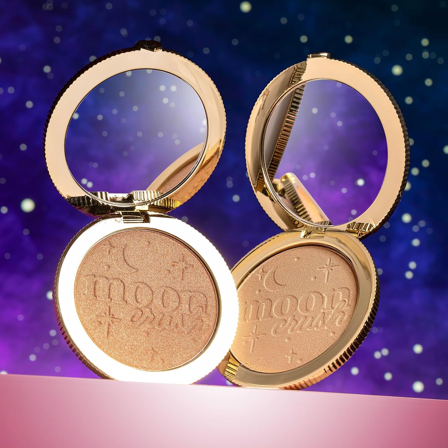 Too Faced Moon Crush Highlighter | Sheer, Powder, Glossy Glow, Highlighter Makeup 0.24 Ounce