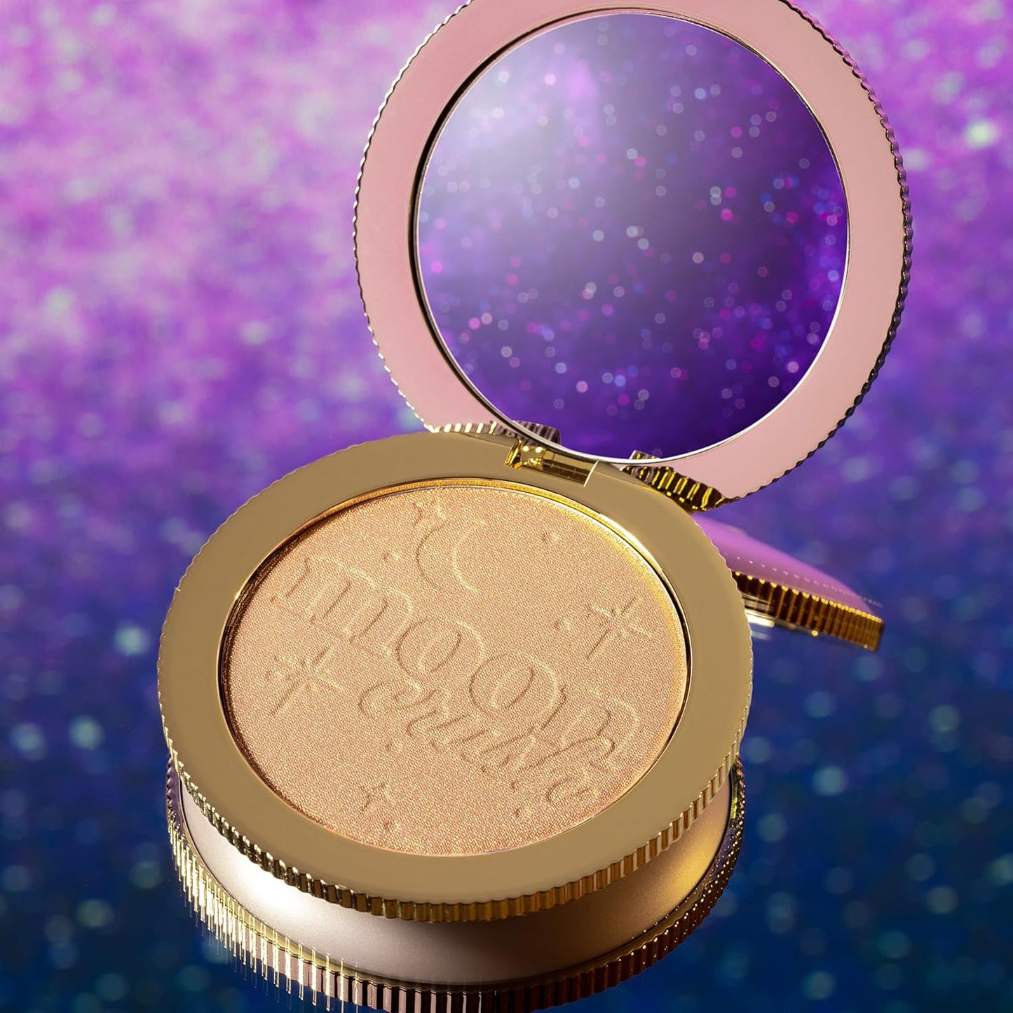 Too Faced Moon Crush Highlighter | Sheer, Powder, Glossy Glow, Highlighter Makeup 0.24 Ounce